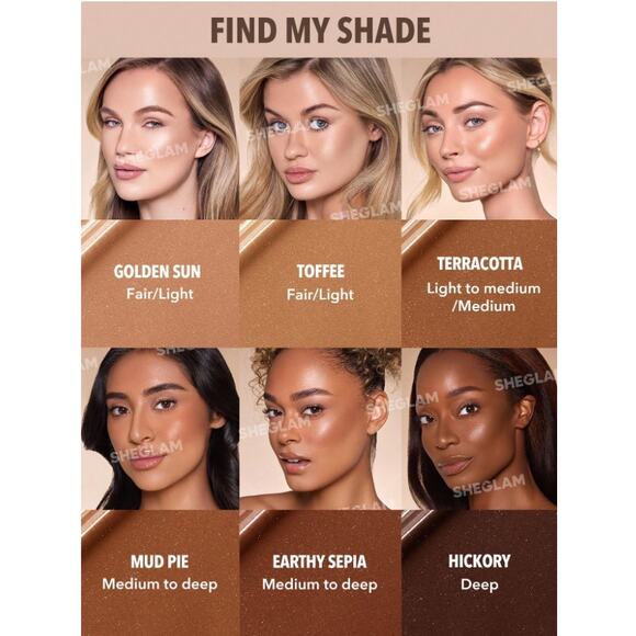 SHEGLAM Liquid Shimmer Bronzer – Hickory | Deep Neutral Brown | Luminous Sun - Picture 5 of 10